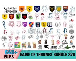 640 Game Of Thrones Bundle SVG, Game Of Thrones Svg, Game Of Thrones Png, Game Of Thrones Font, Mega Bundle,got svg,game