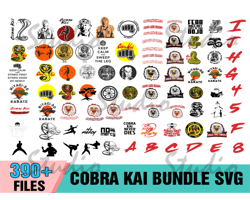390 Cobra Kai Bundle SVG, Cobra Kai Svg, Cobra Kai Logo, Kai Bundle Svg,Karate Kid Png,Digital Download,Font,Cobra Kai S