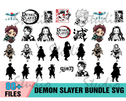 80 Demon Slayer Bundle SVG, Demon Slayer Svg, Nezuko Svg, Demon Slayer Svg, Nezuko Svg,Trending Svg, Anime Svg, Demon Sl