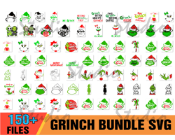 150 Grinch Christmas Bundle SVG, Grinch Face Svg, Santa Grinch SVG,grinch svg,grinch png,the grinch svg,grinch svg bundl