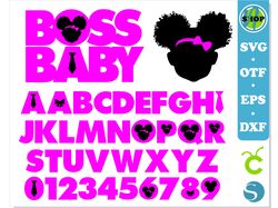 afro boss baby girl font svg layered | boss baby girl font svg, boss baby girl font otf, boss baby girl logo svg png