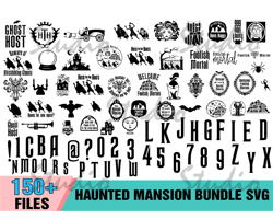150 Haunted Mansion Bundle SVG, Haunted Mansion, Halloween Svg, Scary Svg, Haunted House Svg, Disney Svg,Halloween Svg,