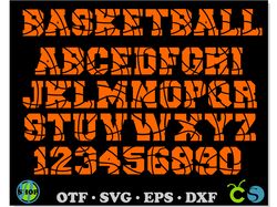 Basketball Font OTF, Basketball Font svg Cricut, Basketball letters svg, Sports font, Basketball Svg, Sport font svg