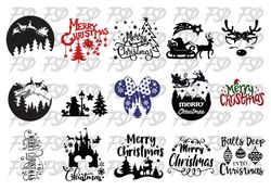Christmas SVG Bundle: Clipart, SVG Files for Cricut, Cut Files, PNG Bundle. Enjoy the Festive Season /