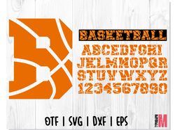 Basketball font OTF | Basketball font SVG, Basketball Font SVG Cut file, Basketball alphabet letters and numbers SVG