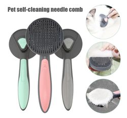 Cat Comb Brush Pet Hair Removes Comb For Cat Dog Pet Grooming Hair Cleaner Cleaning Pet Dog Cat Supplies Self Cleaning C