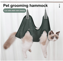Pet Grooming Hammock Cat Dog Grooming Nail Cutting Anti Scratch Bite Bath Trimming Restraint Bag Hanging Pet Supplies