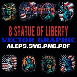 Statue of Liberty in Headphones and Sunglasses AI.PNG.PDF.PSD.SVG DIGITAL FILE