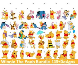 Winnie The Pooh Layered svg, Pooh svg bundle, Winnie the pooh png, Winnie the pooh cricut, Tigger Eeyore and Piglet file
