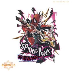 The Amazing Spider Punk Spiderman Comic PNG Sublimation File