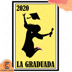Mexican Loteria Journal La Graduada 2020 Svg