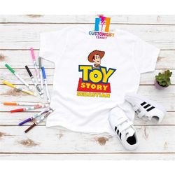 Toy Story T-shirt, Custom Name Shirt, Personalized Birthday Shirt, Cartoon Shirt, Disney Party Shirt, Disney Kids Shirt,