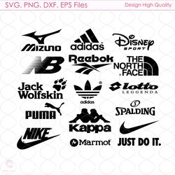 Sport Brand Logo Bundle Svg, Logo Brand Svg, Puma Svg, Kappa Svg