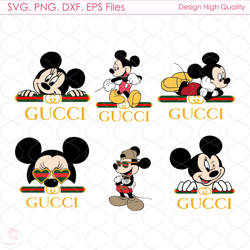 Gucci Mickey Mouse Svg, Gucci Logo Svg, Mickey Mouse Logo Svg