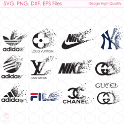 Logo Dripping Bundle Svg, Dripping Logo Svg, Fashion Logo Svg, Brand Logo Svg