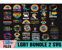 150 LGBT Bundle 2 Svg, LGBT Svg, Gay Svg, Ally Af Svg, Love Is Love, Gay Wizard Svg, Equality Svg, Proud Mom Svg, Be Gay