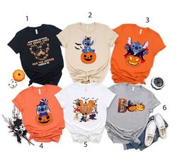 Stitch Disney Halloween Shirt, Disney Shirt, Halloween Matching Shirts, Disney Trip Shirts, Halloween Family Shirt
