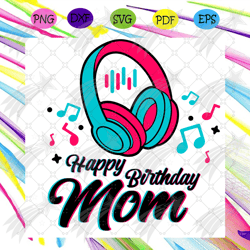 Happy Birthday Mom Svg, Mother Day Svg, Mom Svg, Mom Gifts, Mom Love Svg, Happy Birthday Svg, Happy Birthday Mother Svg,