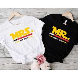 Mr and Mrs shirts, Husband and Wife Shirts, Honeymoon shirt,Wifey hubby tee,Just Married Shirt,Together since shirts,Cou