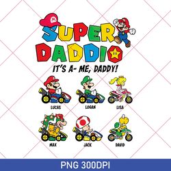 Super Mario PNG For Dad, Gaming PNG Dad, SUPER DADDIO, Gamer Dad PNG , Father's Day Gift, Best Dad PNG, Mario Movie 2023