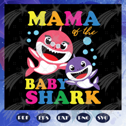 Grandma Of The Baby Shark, Birthday svg, Grandma Shark svg, Mothers day svg, mother svg, Files For Cricut, SVG, DXF, EPS