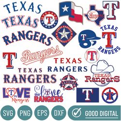 Texas Rangers Baseball Team Svg, Texas Rangers Svg,  MLB Svg,  MLB Svg, Png, Dxf, Eps, Instant Download, Bundle Files