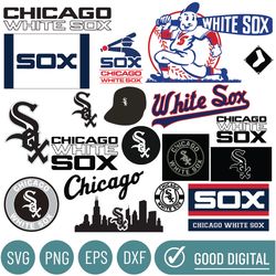 Chicago White Sox Baseball Team Svg, Chicago White Sox Svg, Bundle Files, M L B Svg,  MLB Svg, Png, Dxf, Eps, Instant Do