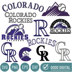 Colorado Rockies Baseball Team Svg, Colorado Rockies Svg, Bundle Files svg,  MLB Svg, M L B Svg, Png, Dxf, Eps, Instant