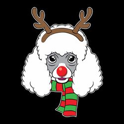 Funny Christmas Dog Xmas Reindeer Poodle Holiday Christmas, Christmas Svg, Christmas Svg Files