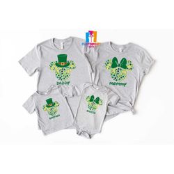 Family St Patrick's Day T-shirt, Mickey Minnie Shirt, Irish Day, Disney Family Shirt, Clover Shirt, Family Trip Shirt, I