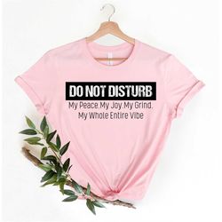 Do Not Disturb shirt, Do Not Disturb My Peace Shirt, Don't Disturb My Peace Tee, Introvert Shirt, Trend Women Shirt, Att