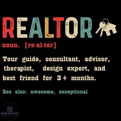 Realtor Definition for Real Estate Agent Svg, Trending Svg, Funny Quotes Svg