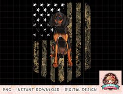 Camo American Flag Black and Tan Coonhound 4th Of July USA png, instant download, digital print