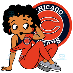 Chicago Bears Betty Boop Svg, Sport Svg, NFL Sport Svg