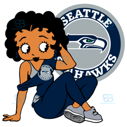 Seattle Seahawks Betty Boop Svg, Sport Svg, NFL Sport Svg