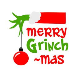 Merry Grinchmas, Grinch, Tshirt design, SVG, Christmas Shirt design, Xmas, Christmas Party, Gift bag, Cricut