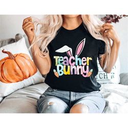 Teacher Bunny Shirt,Bunny Ears Teacher Easter Shirts,Cute Easter School Shirt,Student Easter Shirt,Gift For Easter,Perso