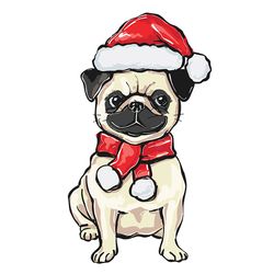 Pug Xmas Christmas,Christmas Svg, Cricut File