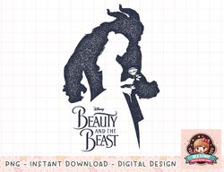 Disney Beauty And The Beast Belle And Beast Silhouette png, instant download, digital print
