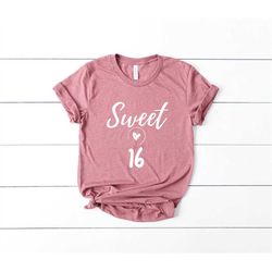 Sweet 16th Birthday Shirt - Sixteen Shirt - Sweet 16 - 16th Birthday - Sweet 16 Gift - 2005 Birthday - Hello 16 - Sixtee