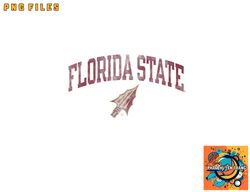 Florida State Seminoles Vintage Arrowhead White png, digital download copy