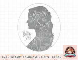 Disney Beauty And The Beast Belle Silhouette Graphic png, instant download, digital print png, instant download, digital