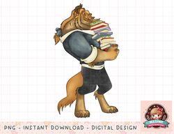 Disney Beauty And The Beast Book Worm Beast png, instant download, digital print