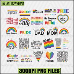 Pride Png,We Are All Human Png, Rainbow Boho Png,LGBT Png Bundle,Lesbian Png , Gay Png, Bisexual Png, Transgender Png, Q