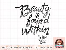 Disney Beauty And The Beast Cursive Title Graphic png, instant download, digital print png, instant download, digital pr