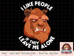 Disney Beauty And The Beast Face People Leave Me Alone png, instant download, digital print