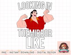 Disney Beauty And The Beast Gaston Looking In The Mirror png, instant download, digital print