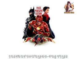 The Flash Movie Batman Supergirl Team png, digital download copy