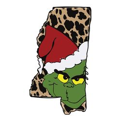 Mississippi PNG, MS Png, Grinch Face Svg Design, Santa Christmas, Leopard State, Christmas, Christmas Svg, Christmas Svg