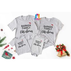 Personalized Family Christmas T-shirt, Family Matching Shirt, Custom Christmas T-shirt, Holiday Shirt, Christmas Gift Sh
